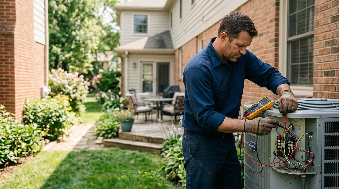 HVAC technician working near Newfolden, MN